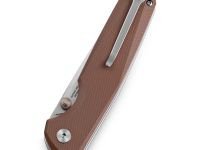 Складной нож Bestechman Velix, сталь 14C28N, рукоять G10, коричневый