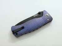 Нож складной LionSteel SR1 VB (VIOLET), сталь Black PVD-Coated Sleipner, рукоять титан, фиолетовый