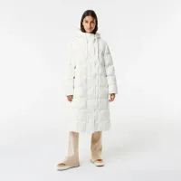 Женская длинная стеганая куртка Lacoste