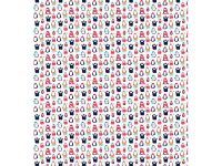 Упаковочная бумага глянцевая MESHU "Christmas Penguins" 70*100 см, 90 г