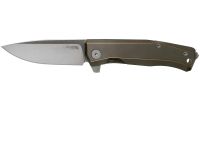 Складной нож LionSteel MT01 BR, сталь M390, рукоять Bronze titanium