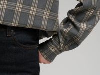 Рубашка прямого кроя в клетку