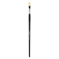 Кисть жесткая синтетика №14 плоская удлиненная Sketchmarker "352L" ручка длинная
