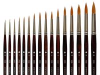 ?Кисть синтетика №16 круглая Художественные материалы "3103" длинная ручка