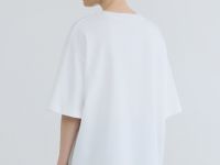 Футболка оверсайз с принтом, Белый