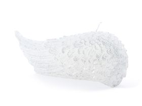 Свеча Angel wings, белая