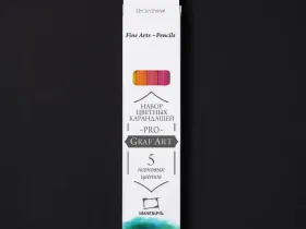 Набор карандашей цветных Малевичъ "GrafArt PRO" неоны, 5 цветов