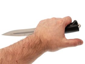 Походный нож Антей-М, сталь AUS-8, черная рукоять