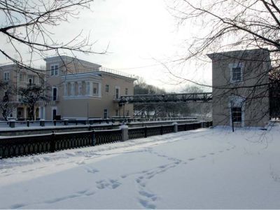 Шлюз на реке Яузе