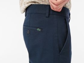 Мужские брюки Lacoste приталенного кроя из хлопка