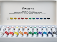 Набор акварели Dmast 12 туб по 12 мл в картонной упаковке