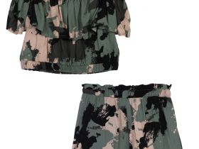 Комплект текстильный для девочек: топ, шорты