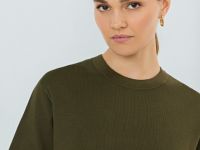 Базовый джемпер с коротким рукавом, Зеленый