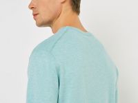 Вязаная футболка из пряжи с вискозой, Зеленый