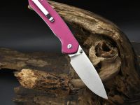 Складной нож CJRB Pyrite, сталь AR-RPM9, рукоять G10 розовый