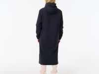 Женская длинная парка Lacoste с капюшоном и боковым клапаном на пуговицах