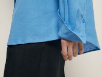 Базовая рубашка из льна и вискозы