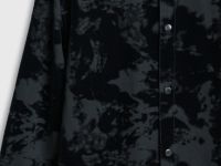 Куртка-рубашка из бархатистой ткани, Черный