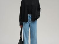 Вязаная майка прилегающего кроя с хлопком