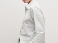 Рубашка из хлопка с отложным воротником