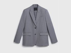 Однобортный жакет, Серый