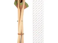 Стул складной для художника "Невская палитра", 37х37х45 см, коричневая кожа, бук