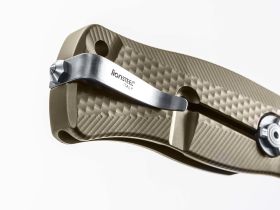 Нож складной LionSteel SR11 B (BRONZE), сталь Uddeholm Sleipner® Satin, рукоять титан по технологии Solid®, бронзовый
