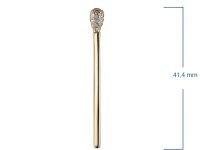 Подвеска из желтого золота с бриллиантами э0301пд06194300