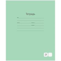 Тетрадь в линейку ArtSpace "Однотонная. Зеленая" 24 л