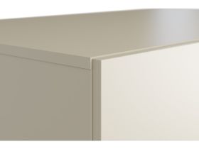 Угловой шкаф Энзо 85-100x250 Светло-бежевый/Терракотовый