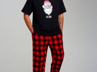 Комплект для мужчин: фуфайка (футболка) трикотажная, брюки текстильные