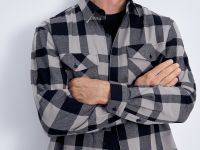 Рубашка прямого силуэта в клетку