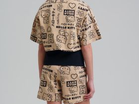 Комплект трикотажный для девочек: майка, шорты, фуфайка (футболка)