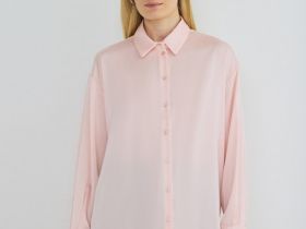 Блузка из сатина, Розовый