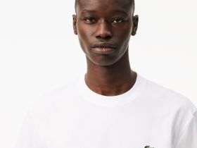 Мужская хлопковая футболка Lacoste с коротким рукавом