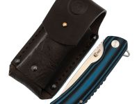 Складной нож Аляска (техно), сталь Aus-10, рукоять G-10, черной-синий