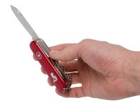 Нож перочинный Victorinox Angler, сталь X55CrMo14, рукоять Cellidor®, красный