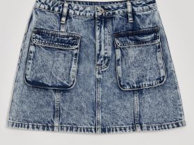 Джинсовая юбка мини