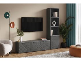 Стеллаж Шелтон 50x190 Графитовый