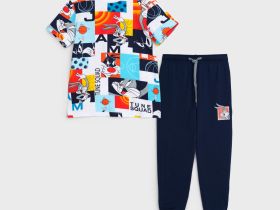 Комплект трикотажный для мальчиков: фуфайка (футболка), брюки