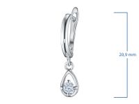 Серьги из серебра э0612сг01132700_white