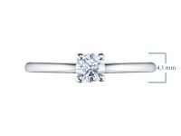 Классическое кольцо из белого золота э4712кц07200355_white