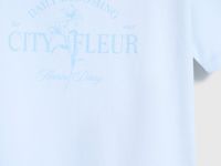 Футболка с принтом, Голубой