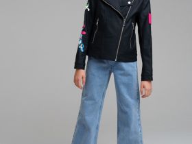 Куртка кожаная для девочек