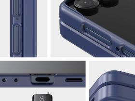 Чехол Araree Aero Flex M для Galaxy Z Flip7 синий