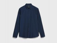 Рубашка из хлопковой ткани, Синий