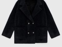 Двубортный вязаный жакет