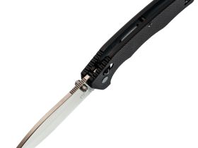 Складной нож Obertech ns-01 thumb stud satin, сталь VG-10, рукоять G10, черный