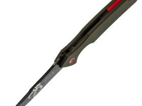 Складной нож Mr.Blade Hellcat Mandalorian blackwash, сталь VG-10, рукоять Olive G10