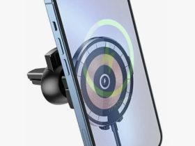 Автомобильный держатель с беcпроводной зарядкой Hoco (CW42) Discovery Edition (черный)